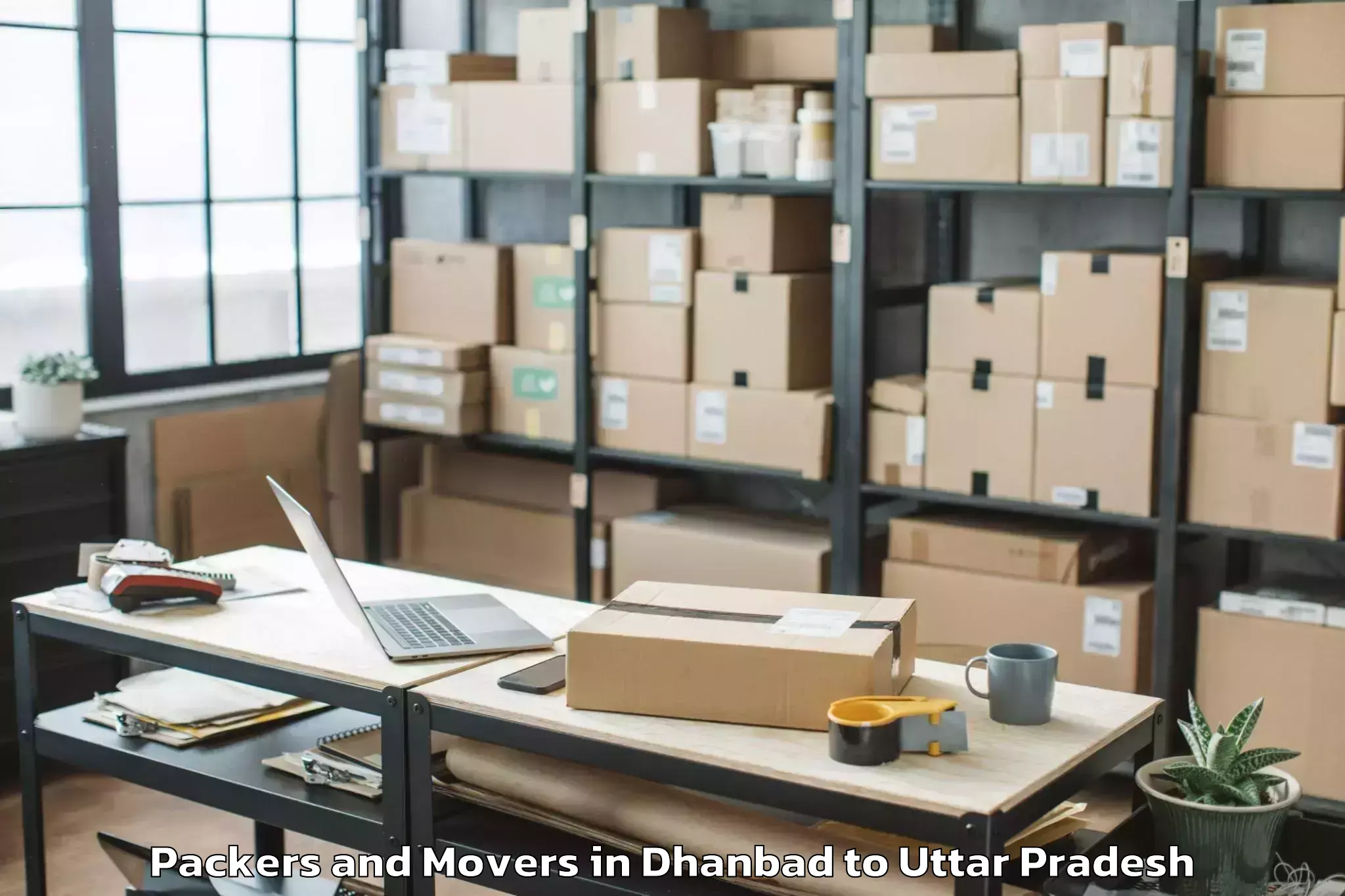 Trusted Dhanbad to Dharmapur Packers And Movers